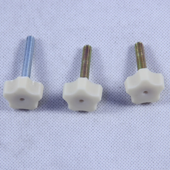 婴儿床螺丝/梅花螺丝/床头紧固加长螺丝/梅花旋钮手柄 塑料柄螺丝