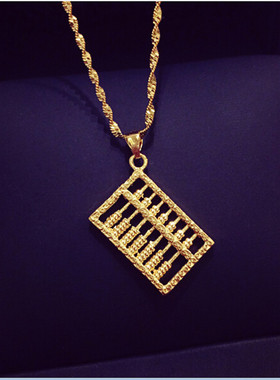 越南沙金饰品小算盘久不掉色吊坠