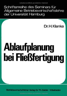 【预售】Ablaufplanung Bei Fliessfertigung