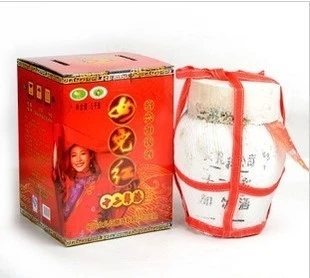 绍兴黄酒 女儿红十二年陈加饭酒花雕酒 5KG礼盒 5L 送酒吊