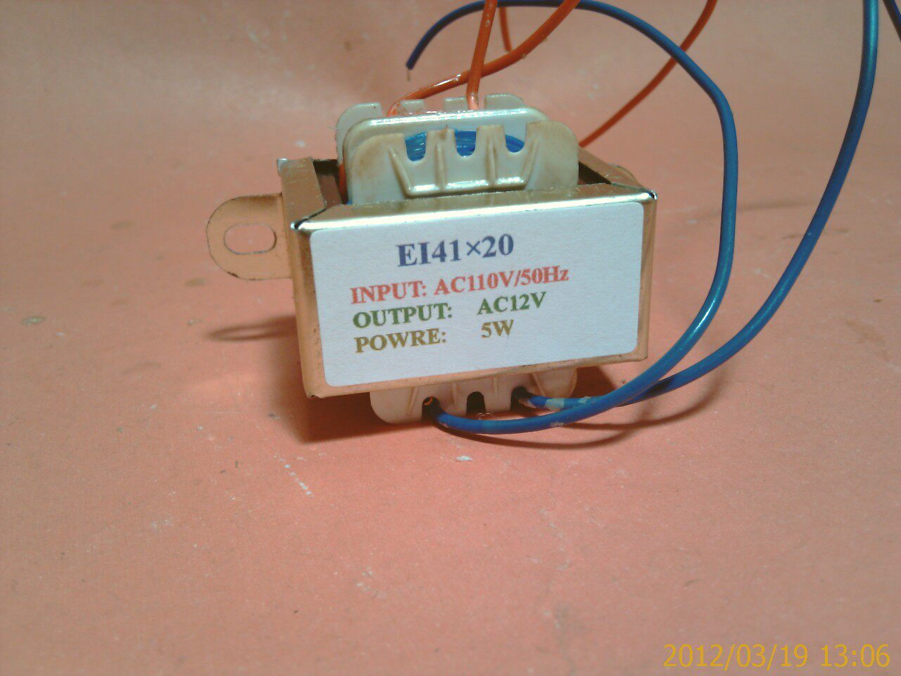 自动控制全铜线多媒体音箱110V220V380V转12V0.4A变压器EI41&times;20