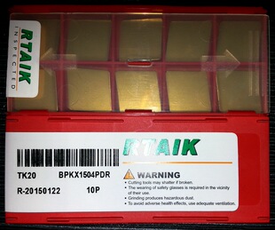 82度菱形 RTAIK 铣刀片 XC161008 XCH16Y TK20 BPKX1504PDR