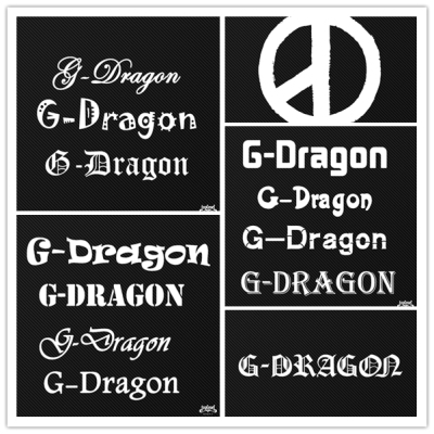 车贴 随意贴 GD权志龙G-Dragon BIGBANG偶像贴 英文文字定制