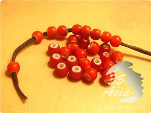 35工坊 纯手工捷克珠  银饰白芯琉璃珠 多色琉璃珠散珠