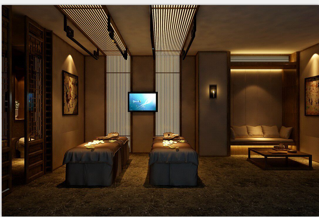 禅意集-新中式 足浴城 休闲桑拿会所 施工图纸cad 效果图