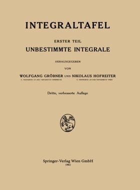 【预订】Integraltafel: Unbestimmte Integrale