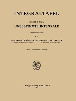 【预订】Integraltafel: Unbestimmte Integrale