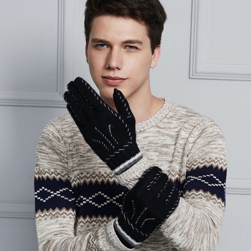 Gants pour homme en de laine - Ref 2782456 Image 4