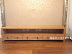 榆木家具全实木电视柜/新中式老榆木电视机柜/实木家具订制/北京