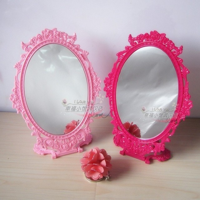 [ A139 ]Wedding celebration Dedicated Anna Sui Oval rose fold Taiwan mirror Mirror Super cosmetic mirrorin the Family/Personal Cleaning Tools , Sanitary appliances/Bathroom accessories , Non-portable with a mirror , Mirror cabinet/Mirror  category - from Buy2taobao.com to provide professional Taobao agent buy service