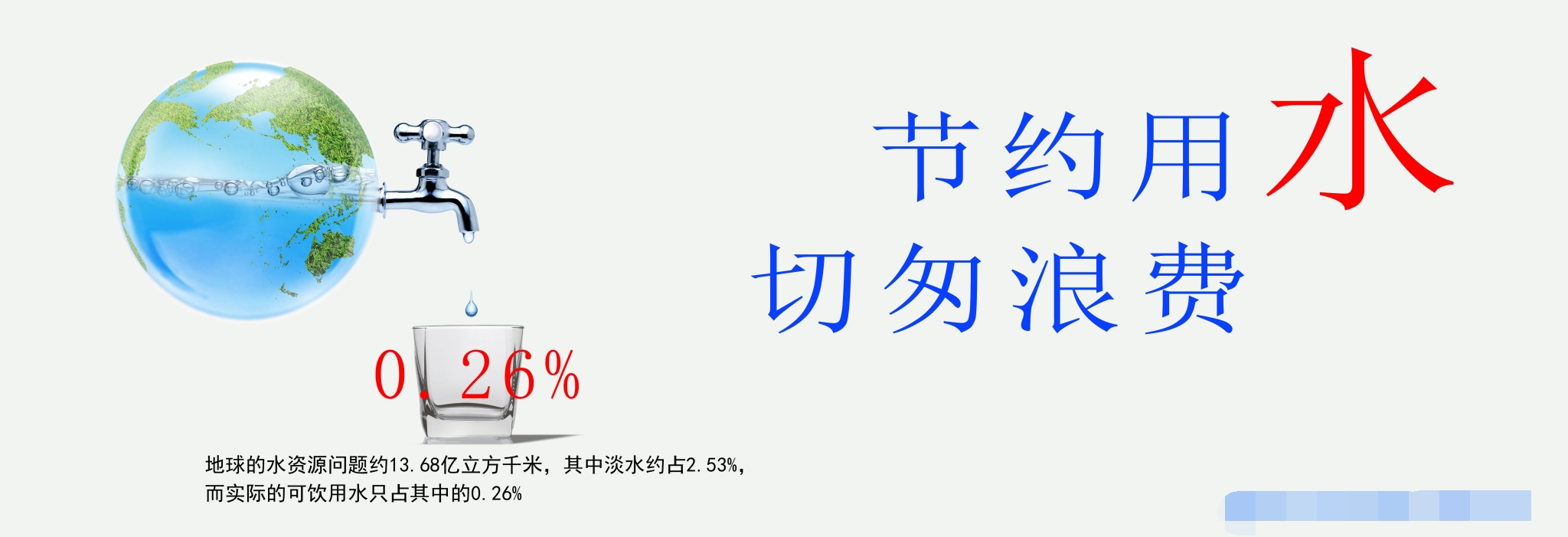 761海报印制展板写真喷绘522节约用水切匆浪费标语4