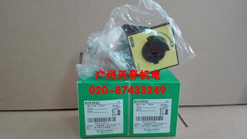 全新正品施耐德Schneider负荷开关隔离开关手柄  KCF2PZC 红黄色