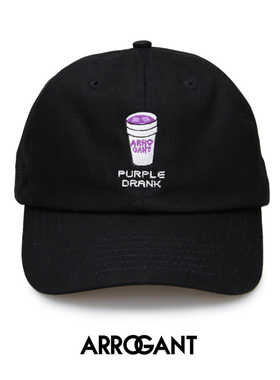arrogant原宿NFG高街zico黑紫色卡通 宋闵浩鸭舌弯檐棒球帽