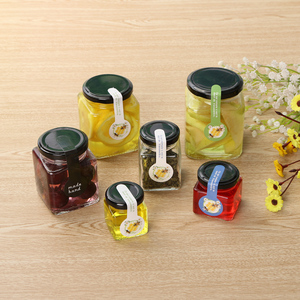 浩曦玻璃罐头特价小方瓶储物方形玻璃瓶,蜂蜜方形糖果瓶,果酱瓶酱