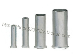 1000只 接线端子 优质紫铜管形裸端子EN1006空心铜管1.0平方 欧式