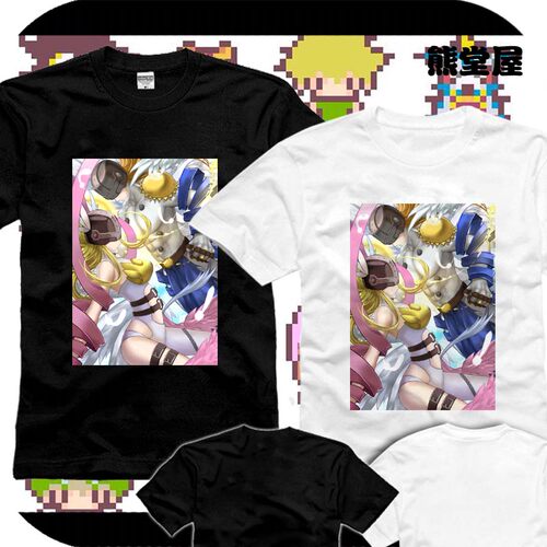 数码宝贝数码暴龙digimon天使兽天女兽纯棉衣服T恤短袖