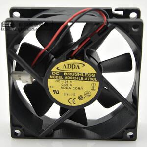 ADDA 8025 24V 0.09A 8CM/厘米 静音 变频器 风扇 AD0824LB-A70GL