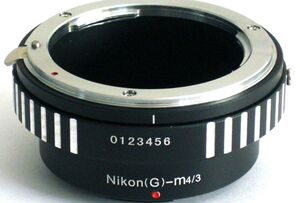 AI(G)-M4/3适用于尼康G镜头转M4/3转接环 G1/GH1/GF1/GF2/EP1 EM5