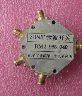 研究所产 1-8GHz SP4T SMA 单刀四掷 射频微波同轴电子PIN开关