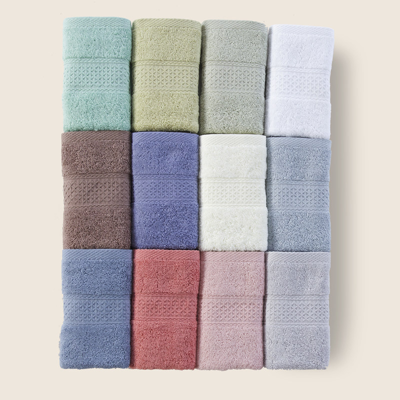 素色简约纯棉日式方巾毛巾浴巾三件套特价全棉组合套装福利礼品