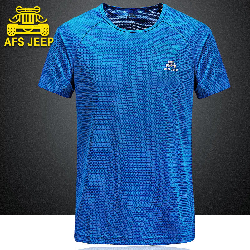 T-shirt sport pour homme AFS JEEP à manche courte en polyester - Ref 2016778 Image 1