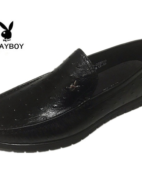 花花公子男鞋新款商务英伦套脚真皮软底软皮鞋子单鞋 7321-233019