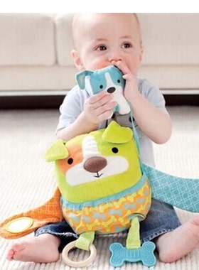 清仓促销skiphop多功能农场猫头鹰宝宝安抚玩偶婴儿手抓毛绒玩具