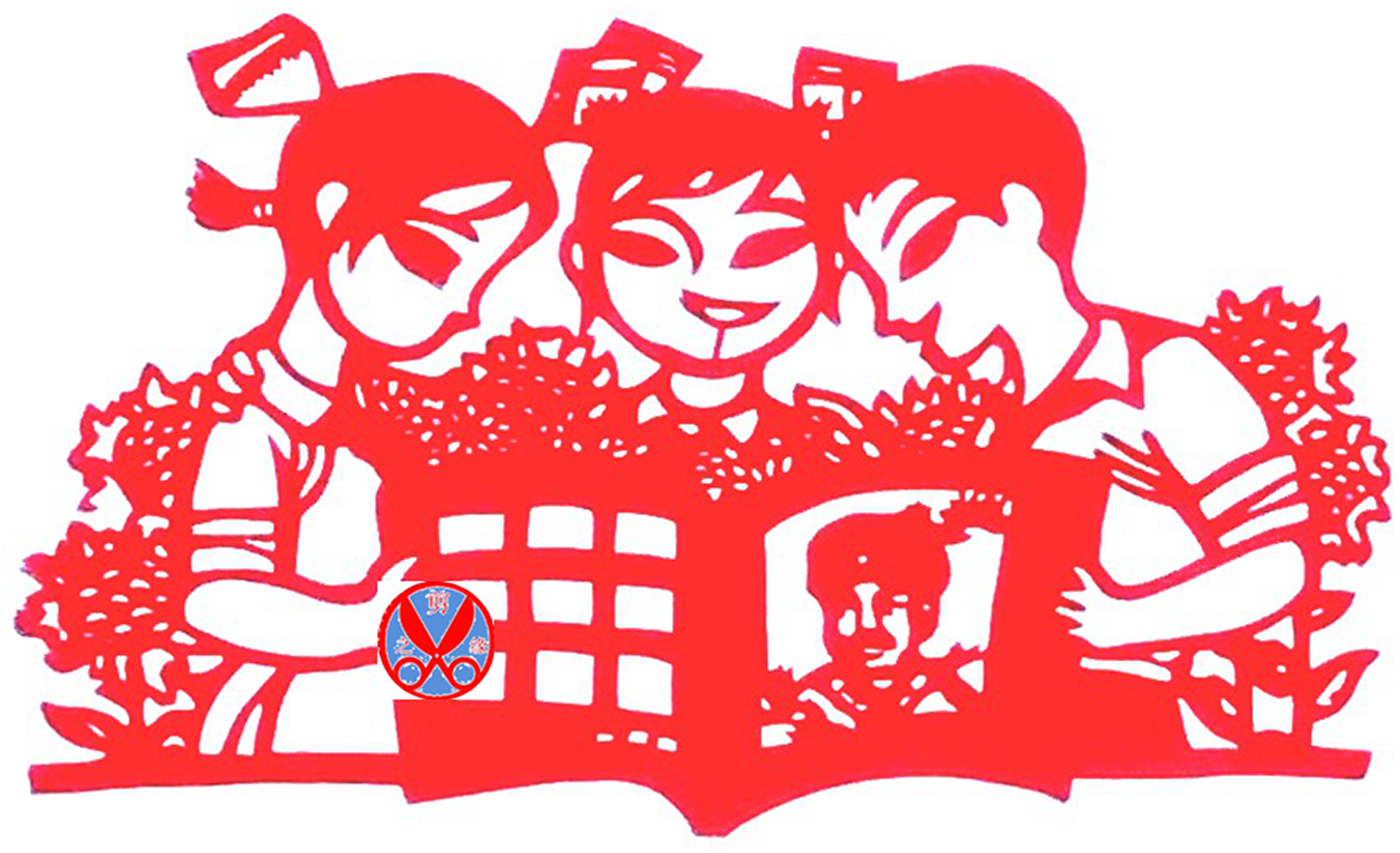 学习剪纸窗花纯手工学生学校幼儿园儿童手工剪纸传统镂空学生学习