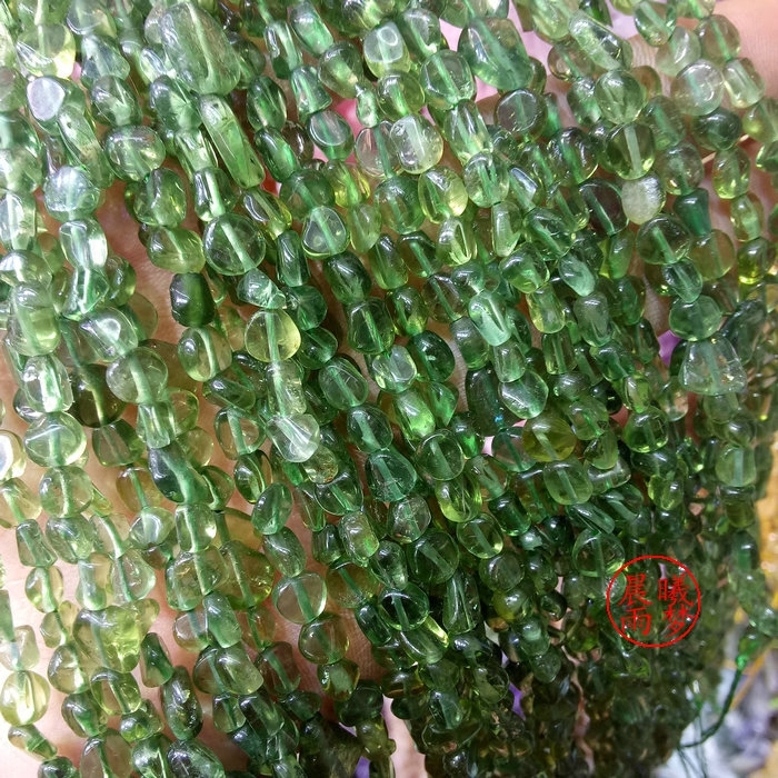 diy天然磷灰石随形手作风散珠