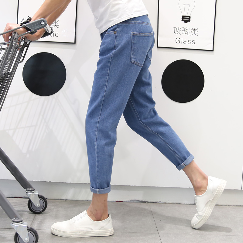 Jeans pour adolescent pieds Slim en coton pour été - Ref 1460814 Image 2