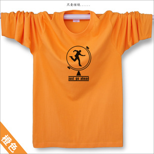 东部时间 男士长袖T恤体恤休闲原创大码印花纯棉品牌圆领男式宽松