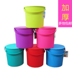 加厚塑料水桶手提多用桶可坐钓鱼桶坐洗澡桶车载储物桶收纳桶凳