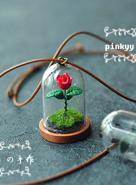 手作LE小王子玻璃罩项链