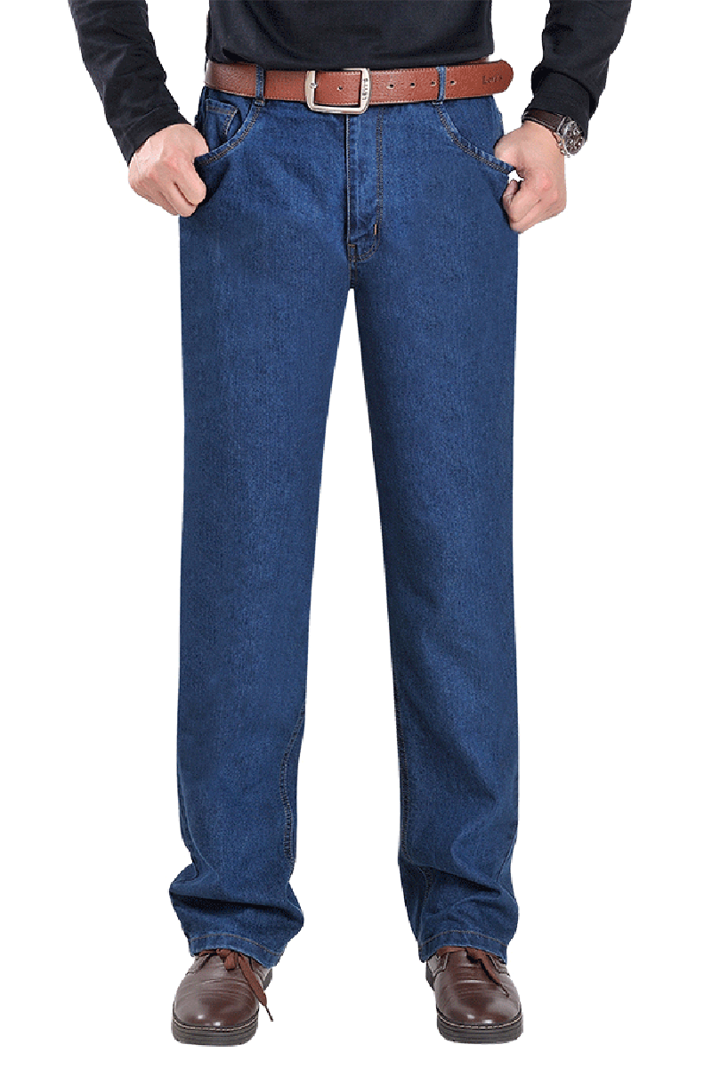 Jeans droite en vrac en coton pour automne - Ref 1477862 Image 6