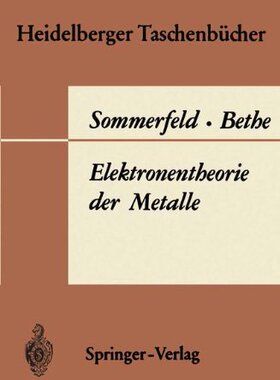 【预订】Elektronentheorie Der Metalle