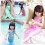 Nàng tiên cá Đồ bơi cho bé gái Bikini Split Spa Đồ bơi cho bé gái Big Fish Tail Trang phục biểu diễn ba mảnh - Đồ bơi trẻ em quần áo trẻ em