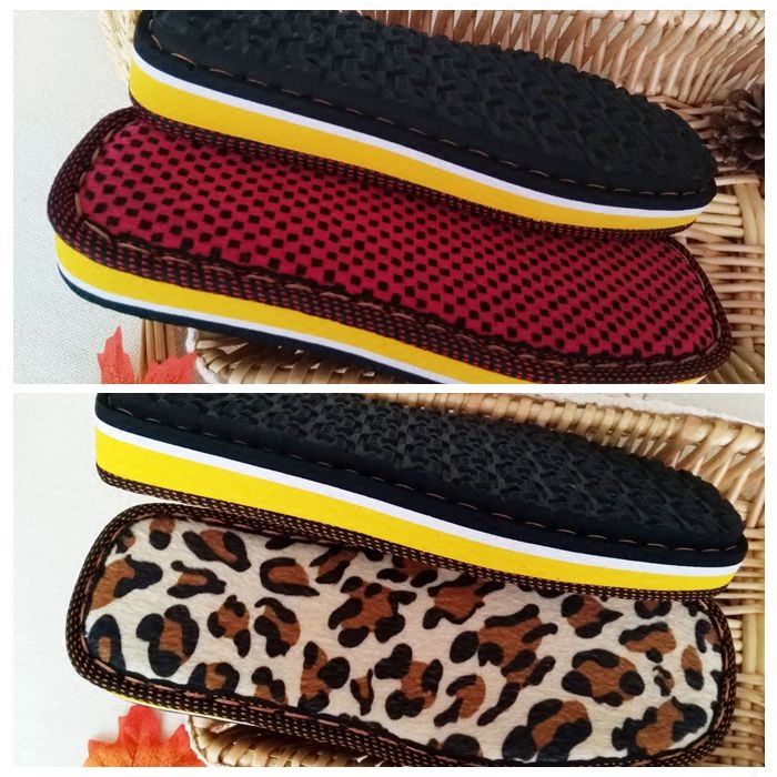 冬季居家防滑耐磨男女手工毛线拖鞋橡胶底泡沫棉鞋底绒面鞋底包邮