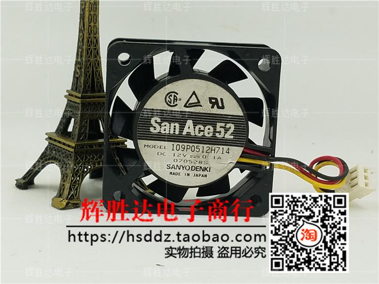 San Ace 52 109P0512H714 12V 0.1A 3线 5015 5cm 静音 机箱 风扇