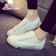 Fall 2015 low white shoes waterproof canvas women students Korean leisure shoes flat cloth shoes