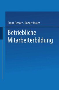 【预售】Betriebliche Mitarbeiterbildung: Einfuhrung in...