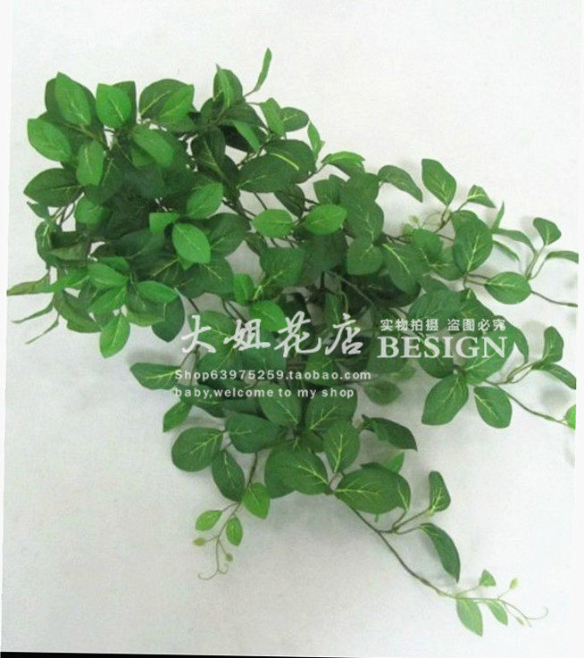 高档绿叶爬山虎田园风吊顶仿真花
