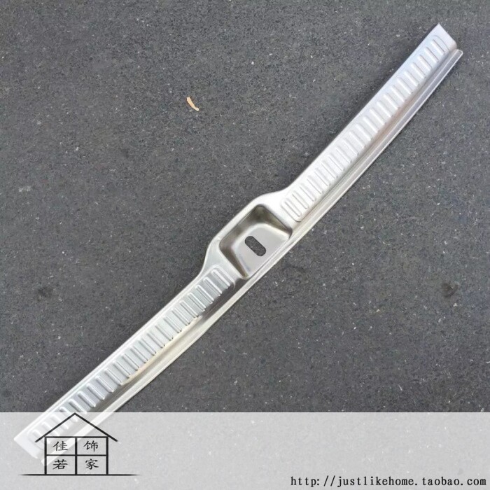 16款奔驰GLC专用不锈钢内置后护板 尾箱上层门槛条装饰贴后杠踏板