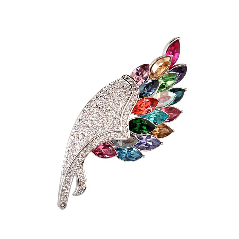 Broche femme ETERNELLE en cristal autrichien - Ref 1172026 Image 4