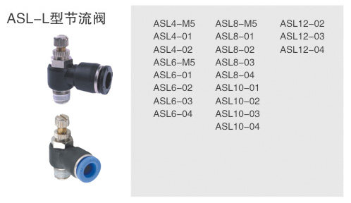 AKS气管接头/气管调节阀/调速阀JSC/SL/6-m5/6-01/6-02/6-03/6-04