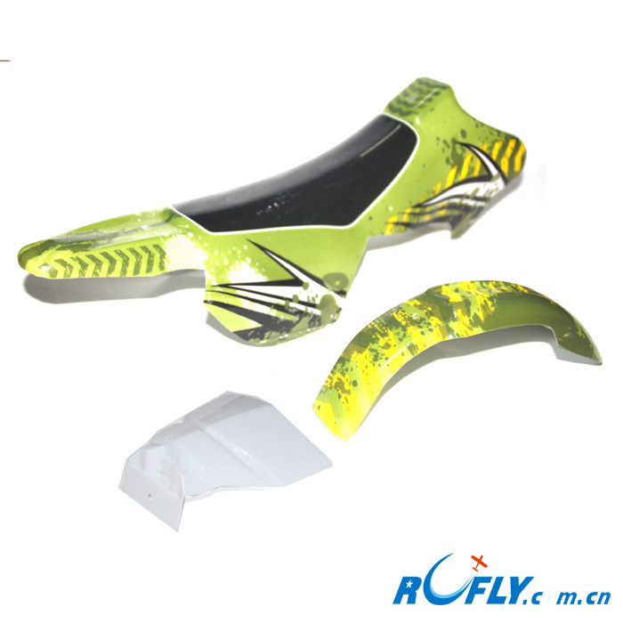 zd航模遥控摩托车(电动陀螺仪街车版)车身组(绿色)9546车壳配件