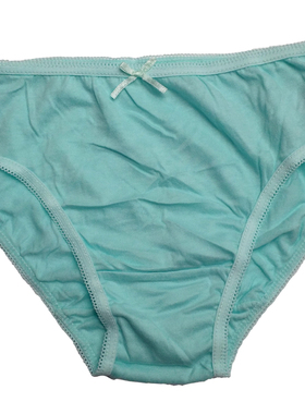 哟呼！PRIMARK*0-10岁女童淡绿色薄全棉三角短裤内裤