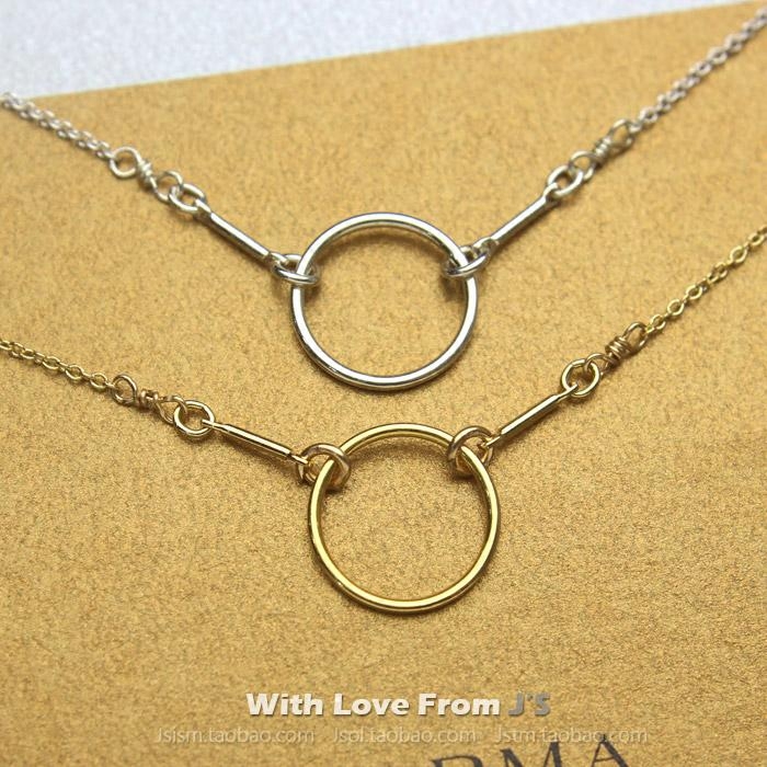 dogeared圆满锁骨链KARMA圆环