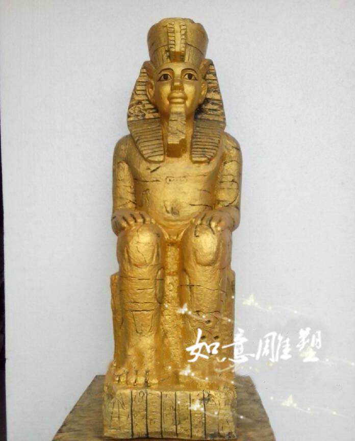 法式人物埃及古代传奇人物雕塑摆件现代简约家居大厅装饰法老摆设