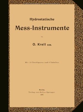 【预订】Hydrostatische Mess-Instrumente