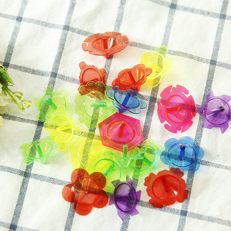 经典小时候怀旧塑料玩具地转太空型小陀螺儿童玩具幼儿园礼物厂家